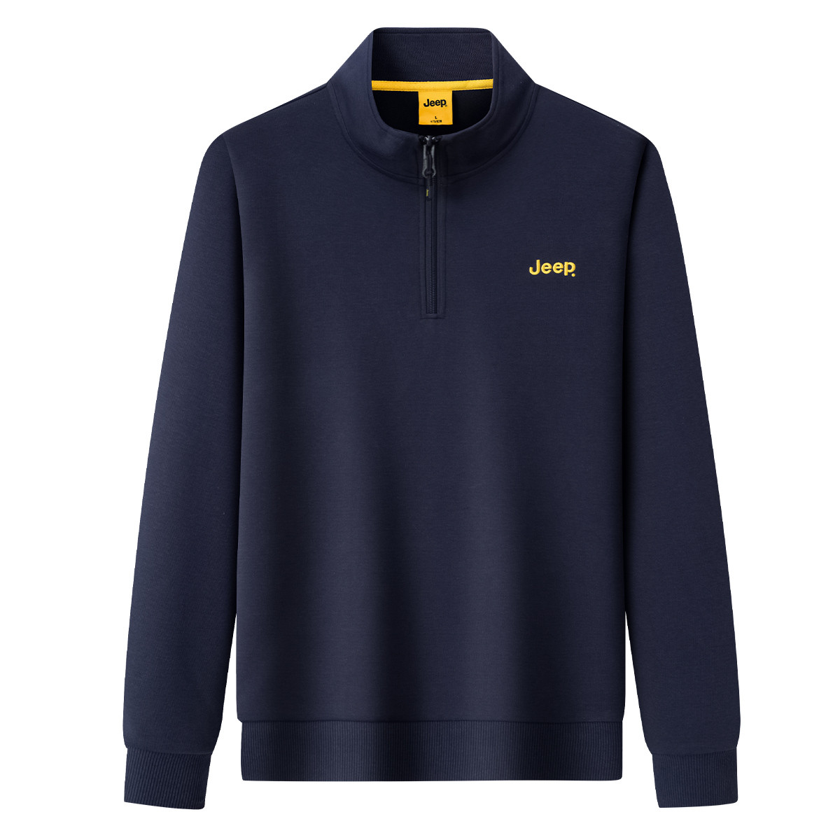 Jeep Outdoor Silk Blend Half-Zip Breathable Unisex Casual Sweatshirt P733MKJ065A