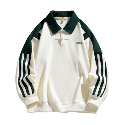 Jeep Outdoor Striped Long-Sleeve Sweatshirt - American Style P843MKJ177