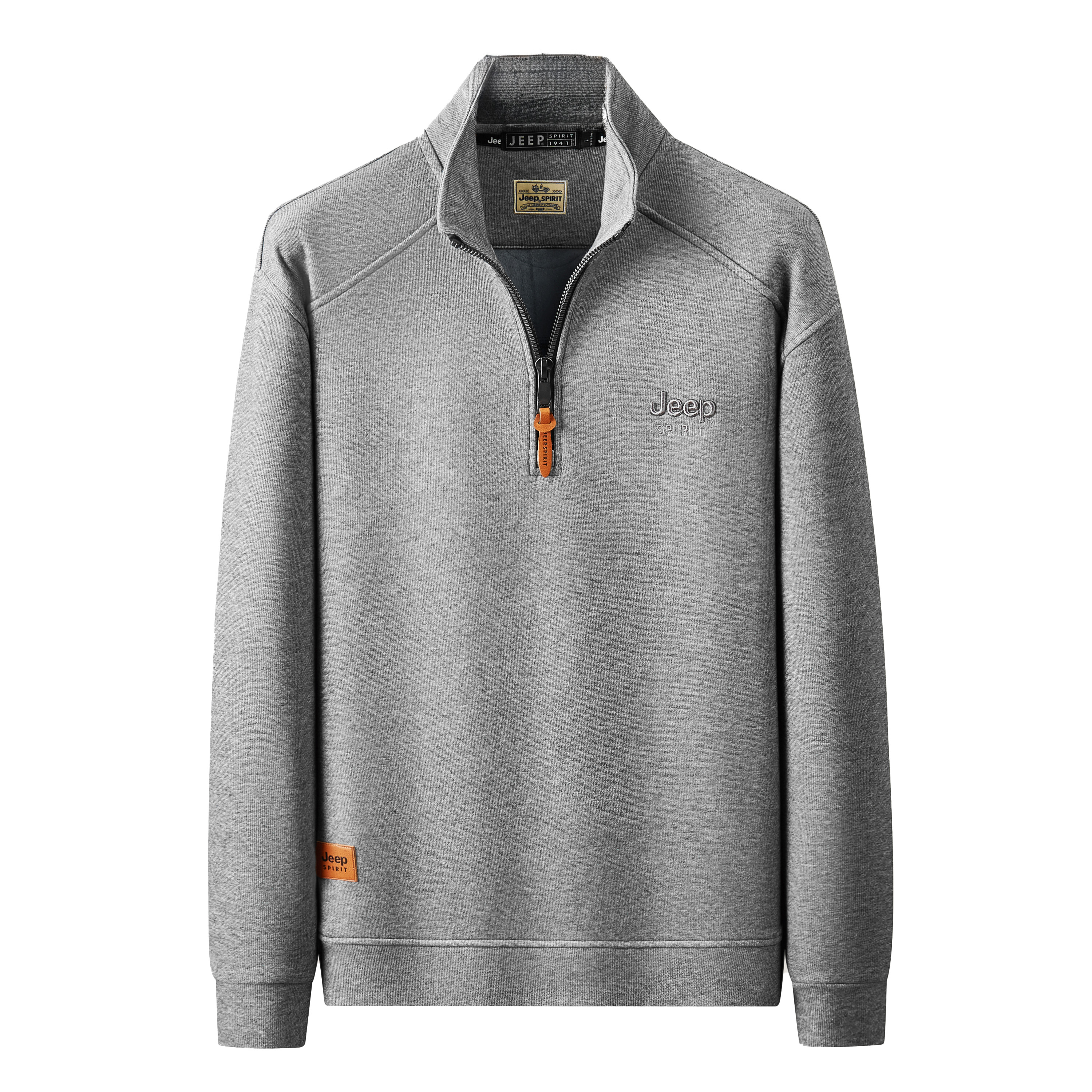 Jeep Outdoor Unisex Casual Thick Logo Sweatshirt - Warm & Comfortable Pullover CJPSS18085F229