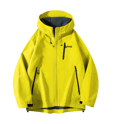 Jeep Outdoor Waterproof Windbreaker Camping Hoodie Jacket for Men P743MWJ852-JXU