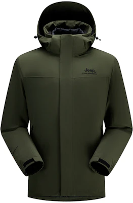 Jeep户外防水防风透气三合一男女同款登山夹克 J442074001 4