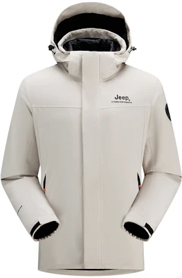 Jeep户外防水防风透气三合一男女同款登山夹克 J442074001 13