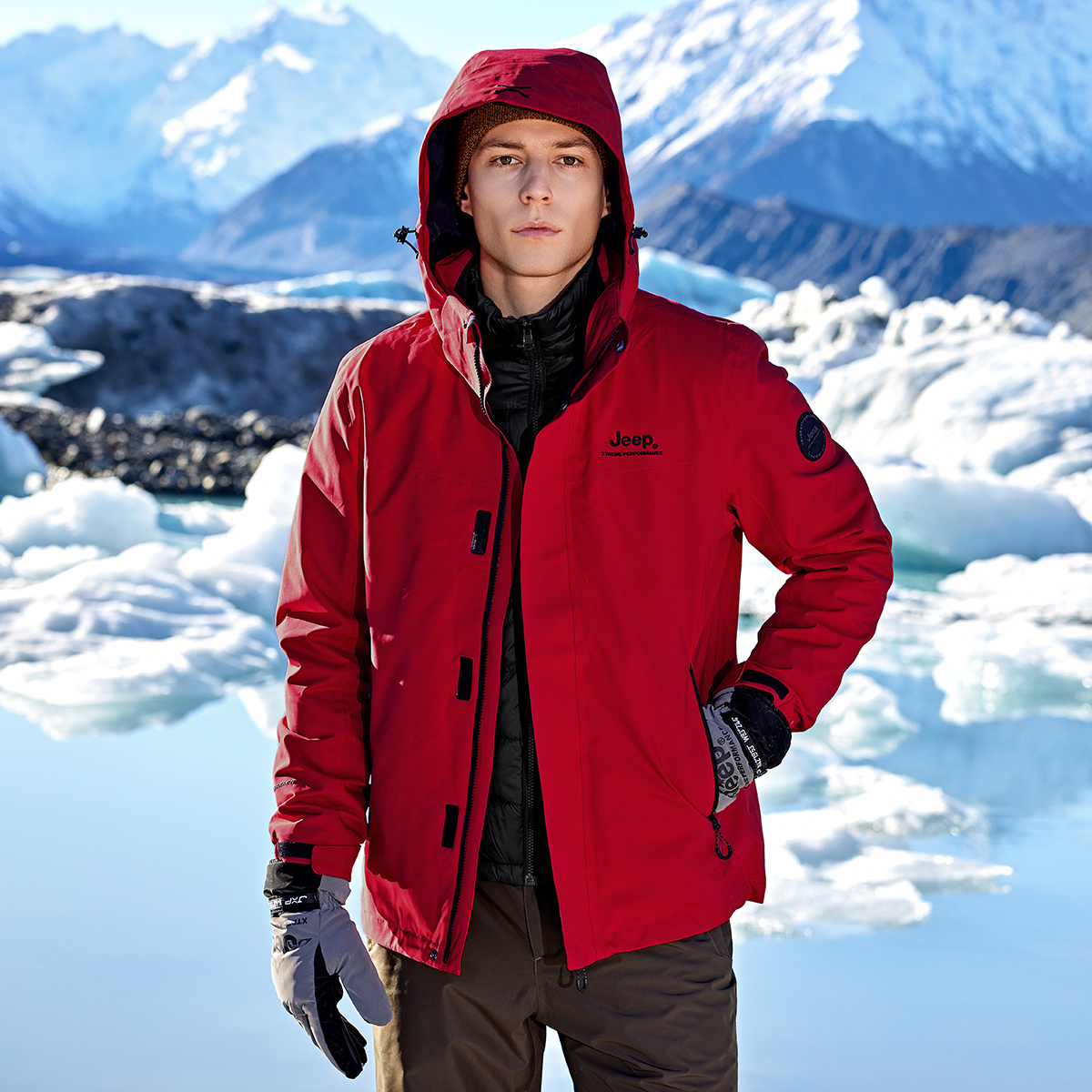 Details for Jeep户外防水防风透气三合一男女同款登山夹克 J442074001