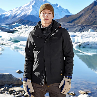 Jeep户外防水防风透气三合一男女同款登山夹克 J442074001 2