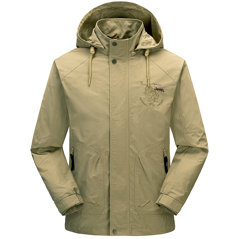 Jeep Outdoor Waterproof Windproof Hiking Jacket - Unisex Casual Breathable Wear P834MWJ022-KD