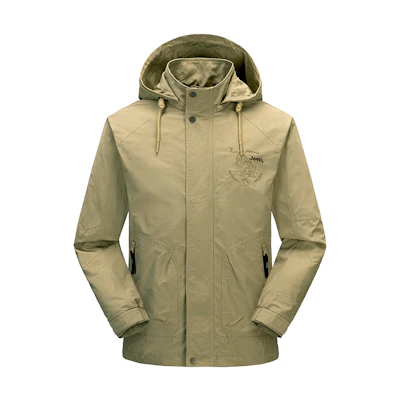 Jeep Outdoor Waterproof Windproof Hiking Jacket - Unisex Casual Breathable Wear P834MWJ022-KD