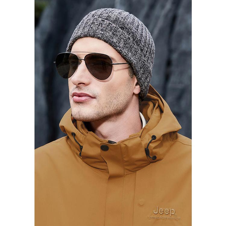 Cheap Jeep户外防水防风连帽三合一夹克徒步保暖男女通用 J042094075P