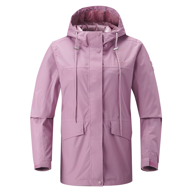 Cheap Jeep户外防水防风连帽羽绒服男女通用-三合一登山外套 DWJ142084068