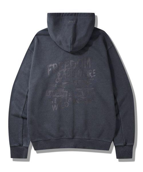 Jeep Pigment Graphic Oversized Hoodie Zip-Up JP5TZU613DG