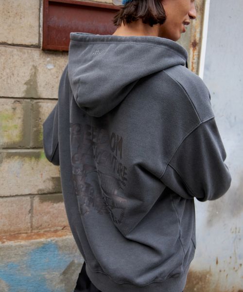 Details for Jeep Pigment Graphic Oversized Hoodie Zip-Up JP5TZU613DG
