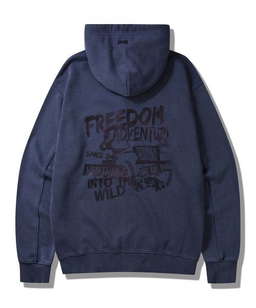 Jeep Pigment Graphic Oversized Zip-Up Hoodie JP5TZU613NA