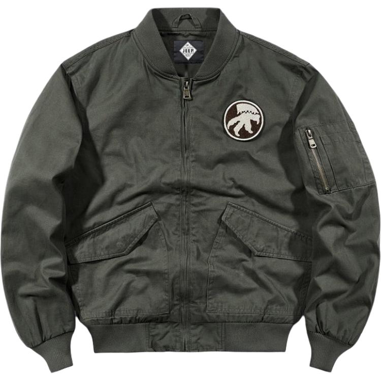 Jeep Pilot Loose Fit Printed Long Sleeve Jacket - Casual Outerwear XWL6897-3