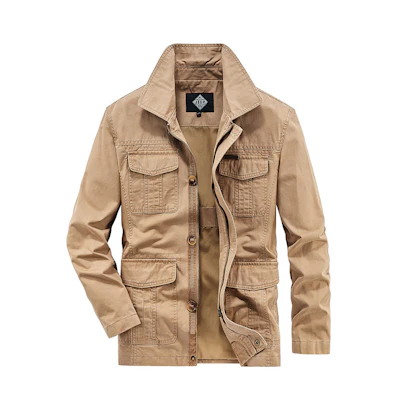 Jeep Plain Casual Collared Shirt Workwear Jacket JPL0980-1