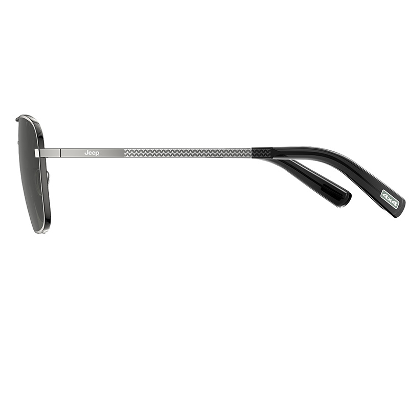 Sizing Jeep偏光方形钛合金太阳镜 防紫外线男女通用驾驶眼镜 T6340