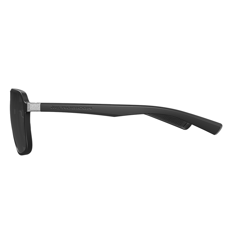 Shop Jeep男士偏光太阳镜-防紫外线防刮，哑光黑色款式。 JEEP/R6344