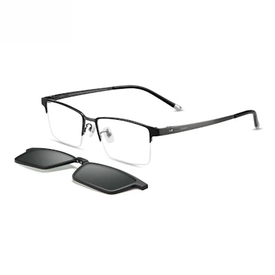 Jeep男款偏光钛金半框方形光学眼镜 JEEP/T7068 Shop Jeep男款偏光钛金半框方形光学眼镜 JEEP/T7068