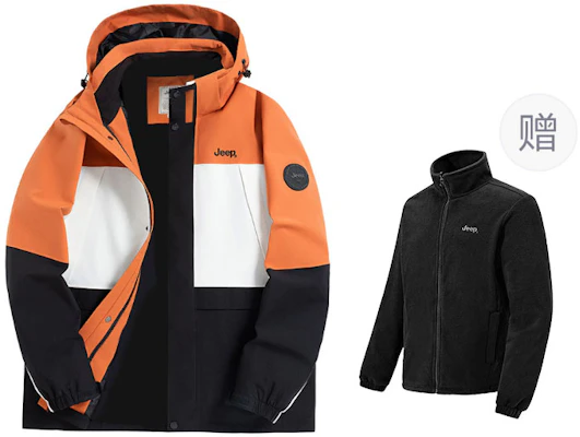 Jeep Renegade 户外防水连帽抓绒内衬三合一保暖夹克 P844MWF005 7