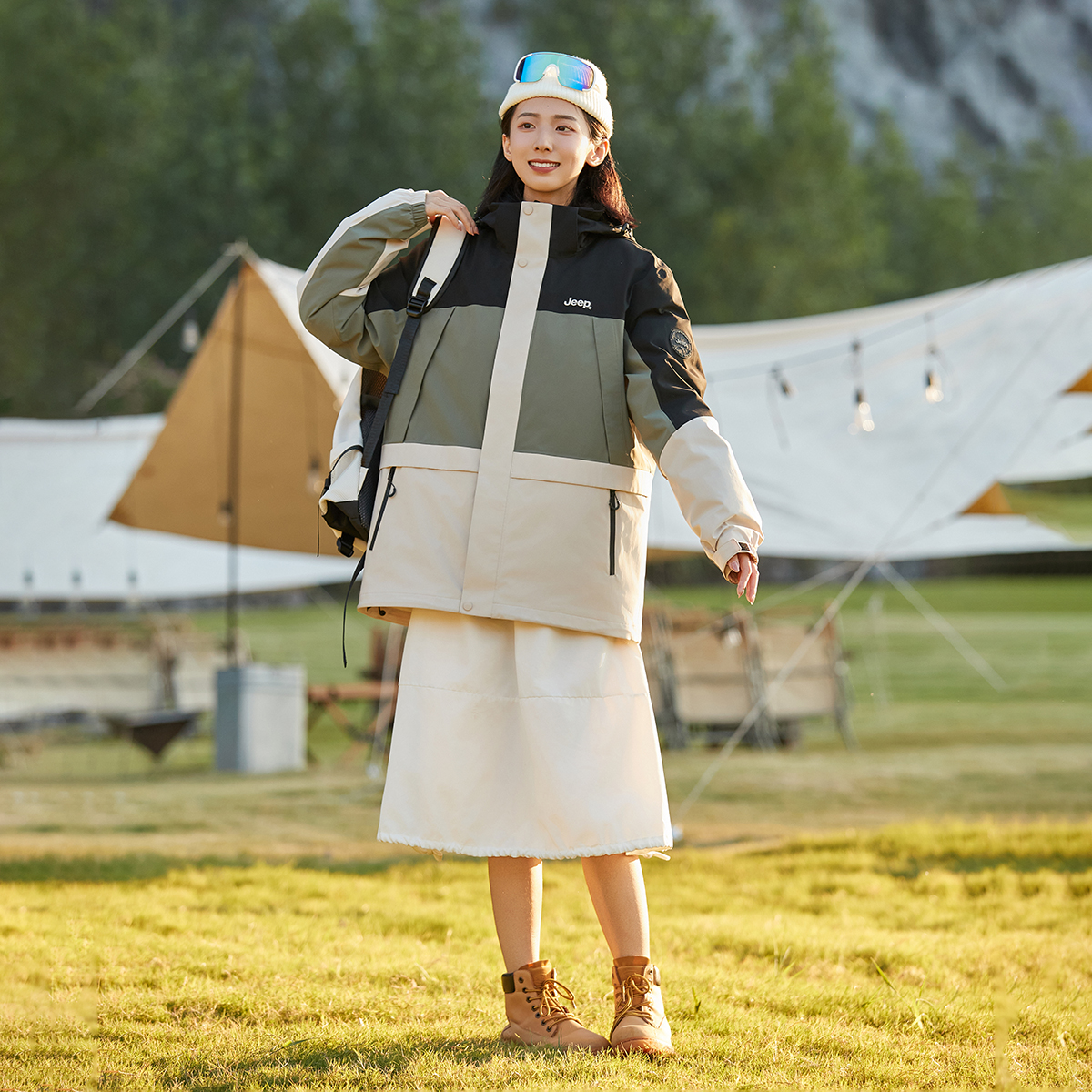 Purchase Jeep Renegade 户外防水连帽抓绒内衬三合一保暖夹克 P844MWF005