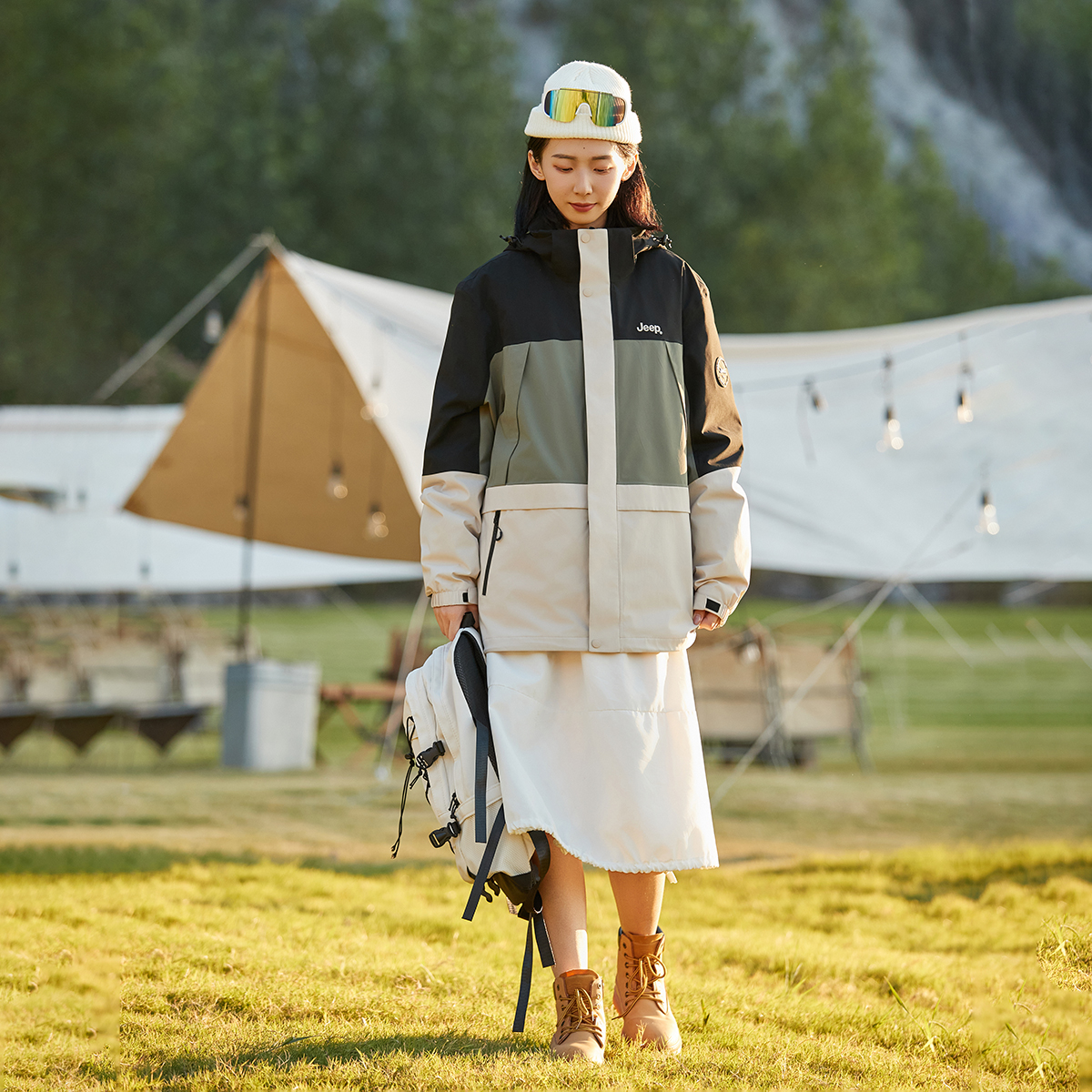 Details for Jeep Renegade 户外防水连帽抓绒内衬三合一保暖夹克 P844MWF005