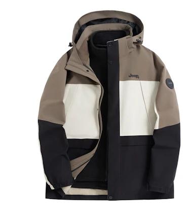 Jeep Renegade 户外防水连帽抓绒内衬三合一保暖夹克 P844MWF005 2