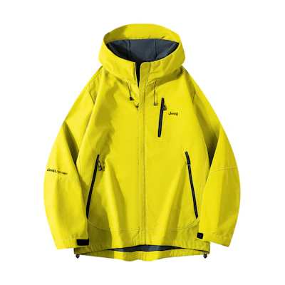 Jeep Retro 3-in-1 Warm Workwear Hooded Jacket with Multi-Zip & Letter Print Unisex P843MWJ761