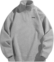 Jeep Retro Basic Half-Zip Pullover Sweatshirt Unisex Casual Sportswear P841MKJ380-jd Jeep Retro Basic Half-Zip Pullover Sweatshirt Unisex Casual Sportswear P841MKJ380-jd