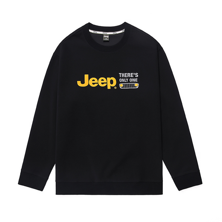 Jeep Retro Cartoon Logo Crewneck Sweatshirt for Men P743MKJ511-1