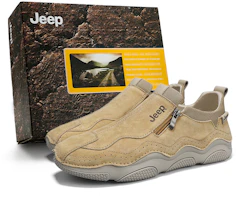 Jeep Retro Casual Leather Hiking Shoes for Men - Lightweight & Comfortable. P241M01041 Jeep Retro Casual Leather Hiking Shoes for Men - Lightweight & Comfortable. P241M01041