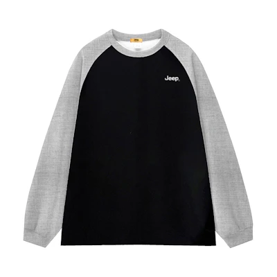 Jeep Retro Colorblock Logo Print Outdoor Sweatshirt Unisex P843MKJ725