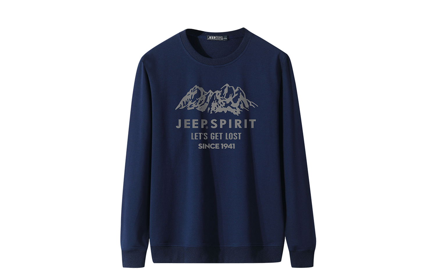Jeep Retro Graphic Casual Crewneck Long Sleeve Sweatshirt Men 19MB783SS6505