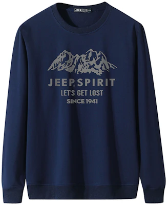 Jeep Retro Graphic Casual Crewneck Long Sleeve Sweatshirt Men 19MB783SS6505 Buy Jeep Retro Graphic Casual Crewneck Long Sleeve Sweatshirt Men 19MB783SS6505