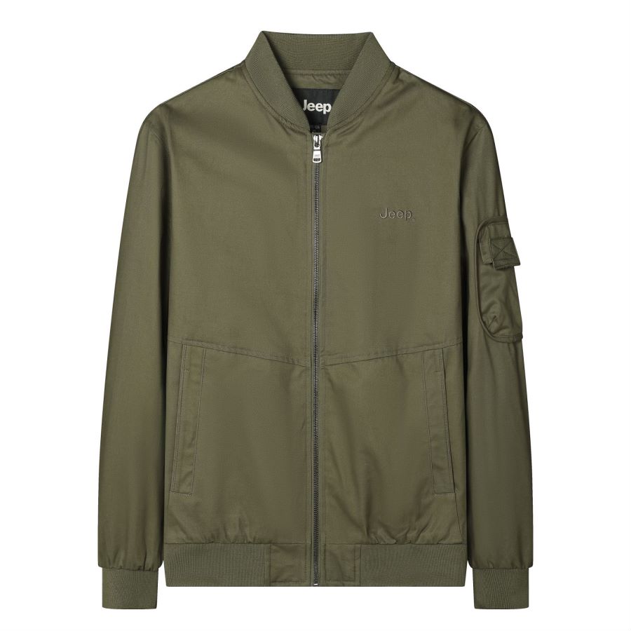 Jeep Retro Letterman Baseball Collar Fashion Zip-Up Jacket for Men Q-TSNDJP2410