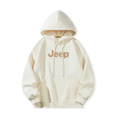 Jeep Retro Logo Oversized Hoodie Unisex Casual Pullover Sweatshirt P741MKJ354-1