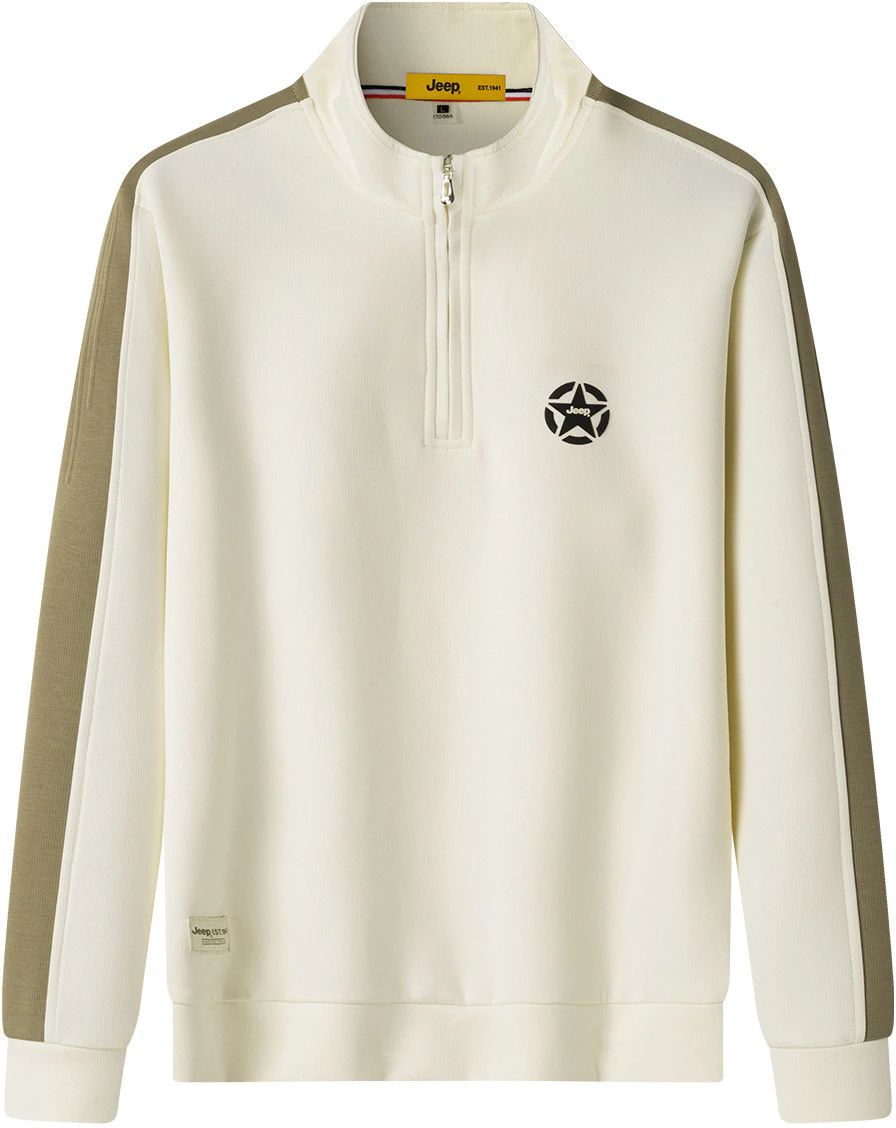 jeep-retro-logo-printed-half-zip-sweatshirt-stylish-and-comfortable-p733-mkj-013-aa