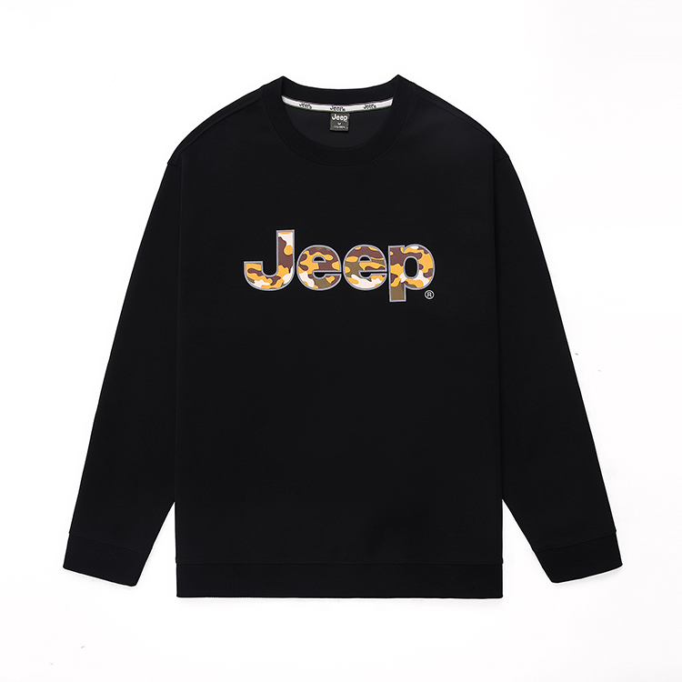 Jeep Retro Minimalist Logo Camouflage Print Long-Sleeve Sweatshirt - P743MKJ234-1