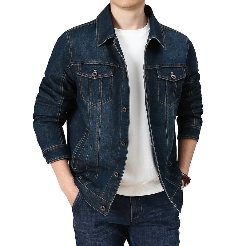 Jeep Retro Multi-Pocket Workwear Denim Jacket – Stylish American Design JP690H0H81