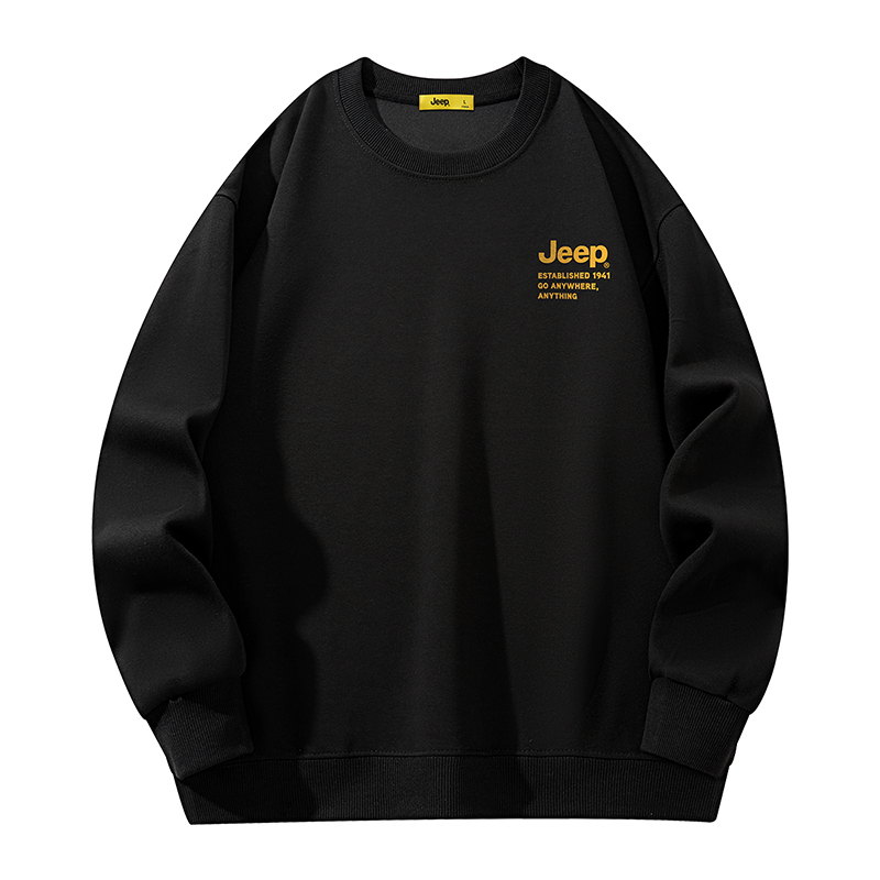 Jeep Retro Outdoor Classic Logo Print Crewneck Sweatshirt Unisex P841MKJ401