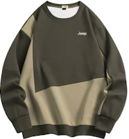 Jeep Retro Outdoor Colorblock Logo Crewneck Sweatshirt Unisex Casual Wear P843MKJ193 Jeep Retro Outdoor Colorblock Logo Crewneck Sweatshirt Unisex Casual Wear P843MKJ193