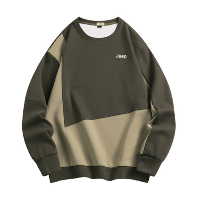 Jeep Retro Outdoor Colorblock Logo Crewneck Sweatshirt Unisex Casual Wear P843MKJ193