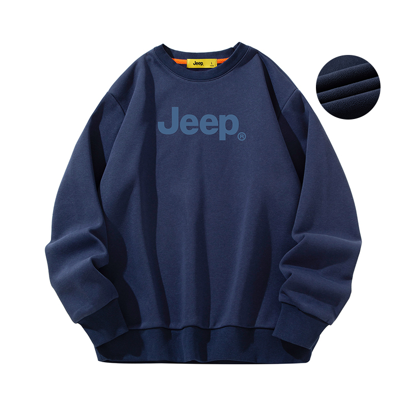 Jeep Retro Outdoor Fleece Crewneck Sweatshirt Unisex P834MKJ236
