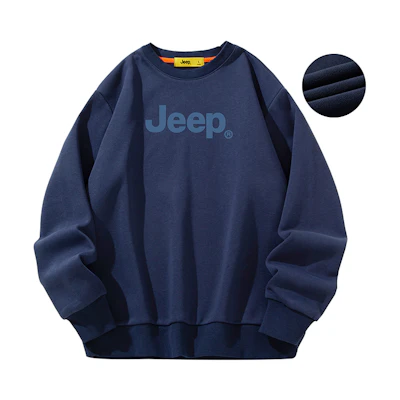 Jeep Retro Outdoor Fleece Crewneck Sweatshirt Unisex P834MKJ236