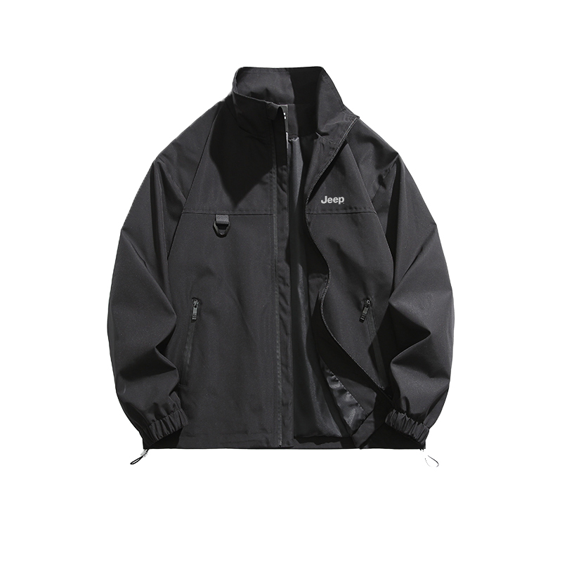 Jeep Retro Outdoor Unisex Waterproof Bomber Jacket - Casual Streetwear P841MWF113