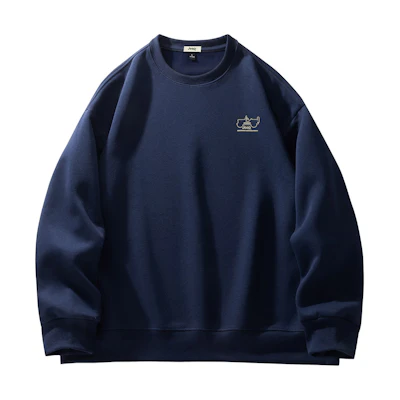 Jeep Retro Oversized Fleece Crewneck Sweatshirt Unisex - Casual & Warm Style P74GMKJ146