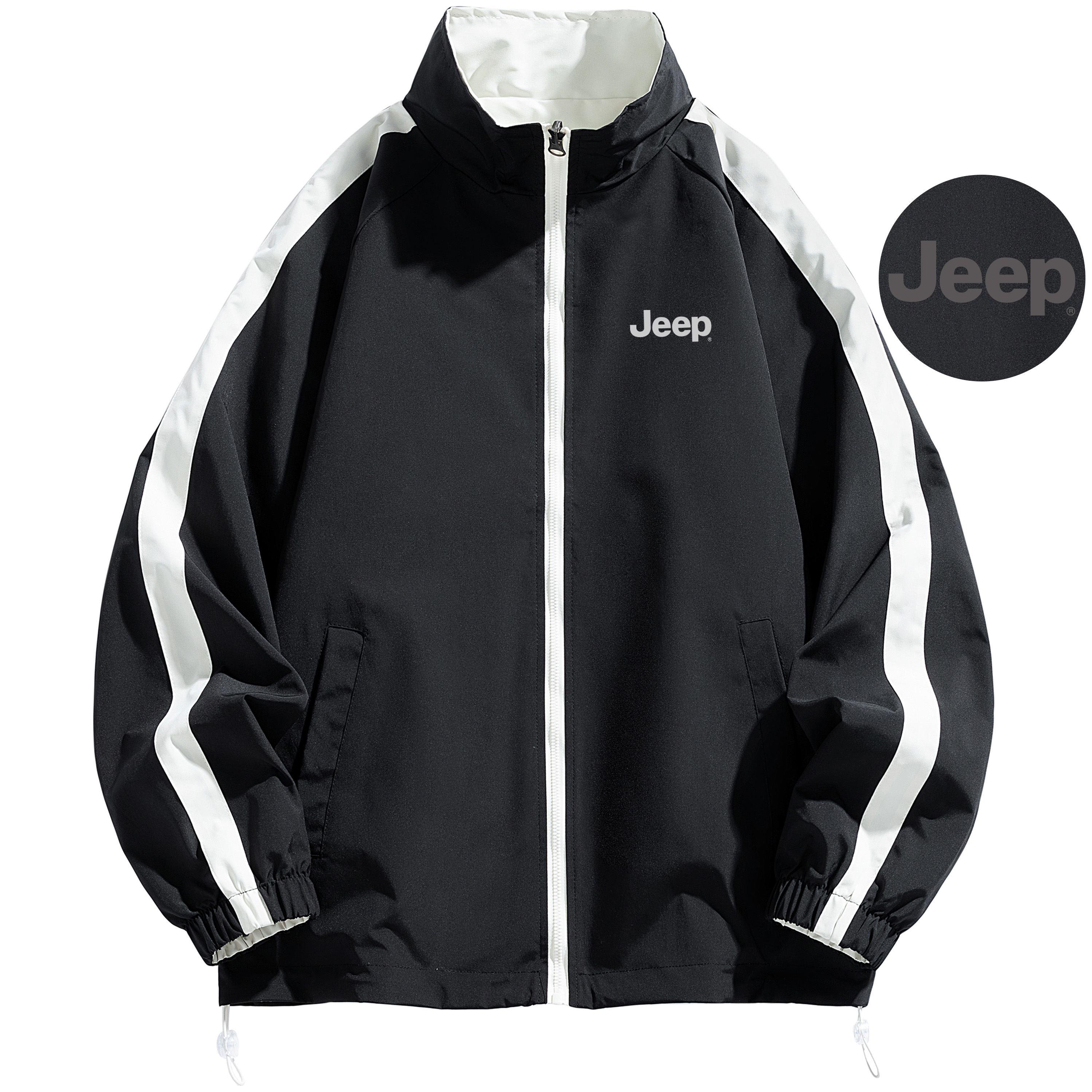 Jeep Retro Reversible Colorblock Training Fitness Jacket Unisex Long Sleeve P844MWJ433-jd