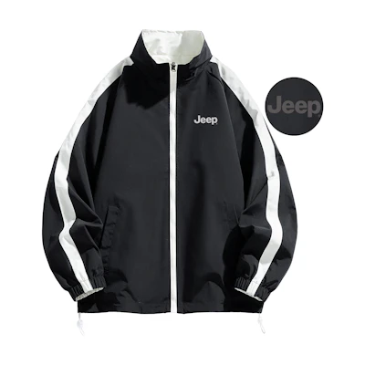 Jeep Retro Reversible Colorblock Training Fitness Jacket Unisex Long Sleeve P844MWJ433-jd