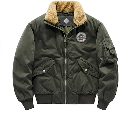 Jeep 復古羊羔絨飛行外套 - 寬鬆版型, 內裡羊毛, 厚款 JPD83678 Buy Jeep 復古羊羔絨飛行外套 - 寬鬆版型, 內裡羊毛, 厚款 JPD83678