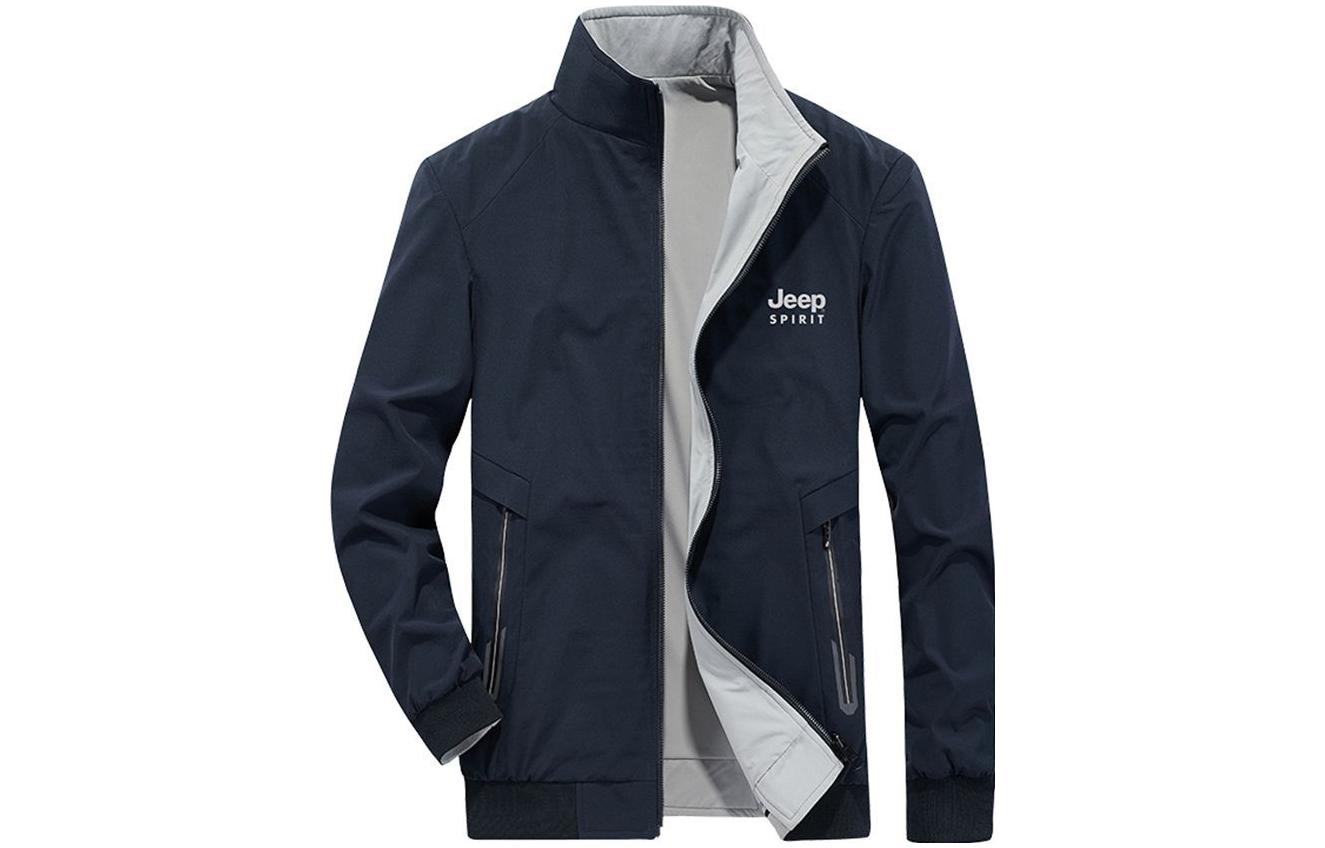 Jeep Reversible Basic Logo Print Casual Jacket - Autumn/Winter Wear 21MA773JC8193