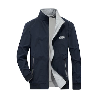 Jeep Reversible Basic Logo Print Casual Jacket - Autumn/Winter Wear 21MA773JC8193