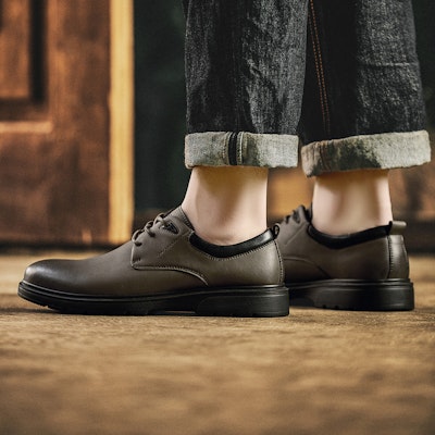 Zapatos de Vestir Jeep Hombre Punta Redonda Estilo Británico Suela Gruesa. P233M10063 6