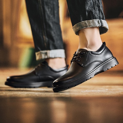 Jeep Round Toe Versatile British Style Business Thick Sole Dress Shoes 'Men's Edition' P233M10063 Cheap Jeep Round Toe Versatile British Style Business Thick Sole Dress Shoes 'Men's Edition' P233M10063